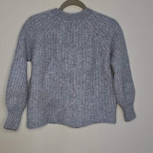 Elegant Blue Knit Cardigan - Picture 5 of 5